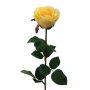 Artificial flower Rose NORLAN, light yellow, 28"/70cm