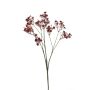 Artificial gypsophila LITAGO, burgundy, 70cm, Ø1.5cm