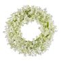Artificial jasmine wreath VURTA, white, Ø12"/30cm