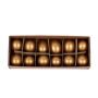 Decorative chicken eggs KIKU, 12 pieces, Easter decoration, gold