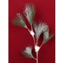 Decorative pine branch TORALF, snow, green, 26"/65cm