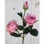 Velvet rose DELILAH, pink, 55cm, Ø6cm