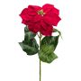 Satin Poinsettia KRIMT, red, 28"/70cm
