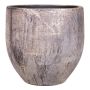 Ceramic flower pot AETIOS, colour gradient, gold-brown, 14"/34 cm, Ø 14"/34 cm
