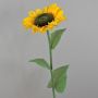 Artificial sunflower EDSINA, yellow-orange, 110 cm, Ø24 cm