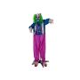 Halloween scary clown MOREDO with sound and movement function, LEDs, 20"x28"x5ft/50x70x160cm