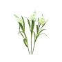 Decorative flower larkspur AKSINJA, 3 pieces, LEDs, white, 33"/85cm