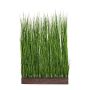 Artificial foxtail grass room divider WINNIE in synthetic box, green, 3ftx8"x5ft/100x20x150cm