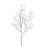 Artificial coral branch ZORVEK, frosted, white-brown, 28"/70cm