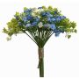Decorative gypsophila bunch LITAGO, green-blue-cream, 23cm