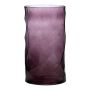 WELVIN glass flower vase with diamond pattern, purple, 25cm, Ø14cm