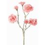Decorative carnation branch STURYN, light pink, 22"/55cm, Ø1"-2.4"/2.5-6cm