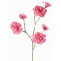 Decorative carnation branch STURYN, pink, 22"/55cm, Ø1"-2.4"/2.5-6cm