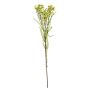 Artificial wax flower branch MEDEA, green-pink, 80cm, Ø6cm