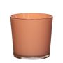 Glass planter ALENA, peach, 4.3"/11cm, Ø4.5"/11.5cm