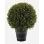 Faux boxwood TOM in planter, crossdoor, 21"/53cm, Ø16"/40cm