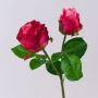 Artificial rose RENATUS, fuchsia-pink, 18"/45cm