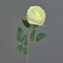 Plastic flower Rose CHERLEN, white, 24"/60cm, Ø4"/10cm