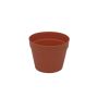Plastic pot TASO, terracotta, 5.3"/13.5cm, Ø6.7"/17cm