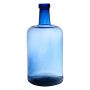 Glass bottle JULIO, recycled, blue-clear, 40cm, Ø19cm