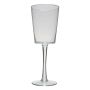 Large stemware glass KERRIN on foot, with bubbles, clear, 45cm, Ø17cm