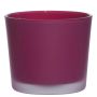 Maxi tealight jar ALENA FROST, magenta matt, 9cm, Ø10cm