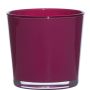 Glass planter ALENA, magenta, 11cm, Ø11,5cm