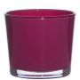 Glass planter ALENA, magenta, 12,5cm, Ø14,5cm