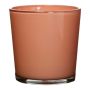 Glass plant pot ALENA, peach, 7.5"/19cm, Ø7.5"/19cm