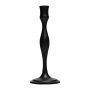 Metal candle holder VENITA, black, 24cm, Ø9,5cm