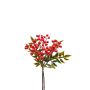 Fake rowan branch ELNATAN, bunch, fruits, red, 12"/30cm