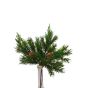 Artificial cryptomeria bunch KIGANJA with cones, green, 14"/35cm