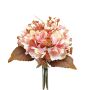 False hydrangea bouquet NAGOLD, gypsophila, astilbe, dry look, pink-yellow-orange, 14"/35cm