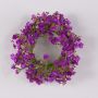 Decorative gypsophila wreath LITAGO, violet, Ø8"/20cm