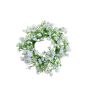 Decorative gypsophila wreath LITAGO, white, Ø8"/20cm