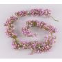 False gypsophilia garland LITAGO, pink-violet, 6ft/180cm