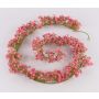 False gypsophilia garland LITAGO, pink-fuchsia, 6ft/180cm