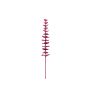 Plastic eucalyptus branch GLAUCO with a glass-like finish, 12 pieces, burgundy, 31"/80cm