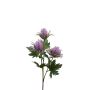 Plastic sea holly branch ERKENHILDE, purple, 26"/65cm