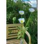Fake poppy branch OXANDRINE, cream-white, 24"/60cm
