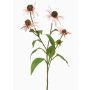 Artificial coneflower branch MILROV, light pink, 30"/75cm