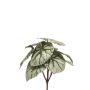 Artificial plant: leaf begonia BLAROM on a stake, crossdoor, green-grey, 10"/25cm