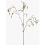 Decorative birch branch JENKFUN with flowers, green, 95cm