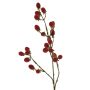 Artificial blackberry branch URUMA with fruit, red, 90cm