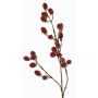Artificial blackberry branch URUMA with fruit, red, 35"/90cm