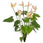 Artificial Anthurium NAKITA on a stake, pink-cream, 50cm