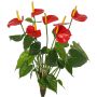 Artificial anthurium NAKITA on a stem, red, 50cm