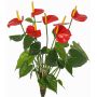 Faux anthurium NAKITA on a stem, red, 20"/50cm