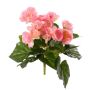 Artificial begonia BIRMA on a stick, pink, 20cm, Ø3–5cm