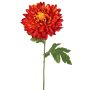 Artificial chrysanthemum DELPHINA, dark orange, 65 cm, Ø 14 cm